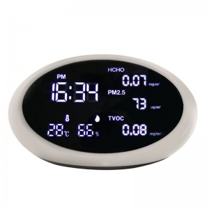 Nova Moda monitor de qualidade do Ar PM2.5 HCHO / TVOC AQI medidor de detector de ar para casa, quarto de cama, interior do carro ou ao ar livre